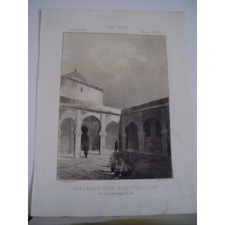 «Patio de la mezquita de Tetuan hoy dia iglesia de Nª Sra. De las Victorias»