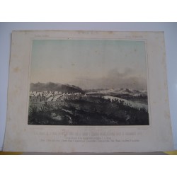 «Vista general de la ciudad de Tetuan sierra de la Corona y llanura desde la Aduana hasta el Campamento moro» 1860