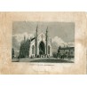 Trinity Chapel Bordesley. grabado por T. Radcliffe en 1829.