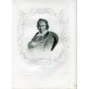 Retrato. Casimir Delavigne grabado por A. Riffaut
