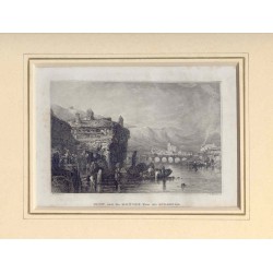 España. Pais Vasco. Guipúzcoa. Vista de Irún desde el río Bidasoa.