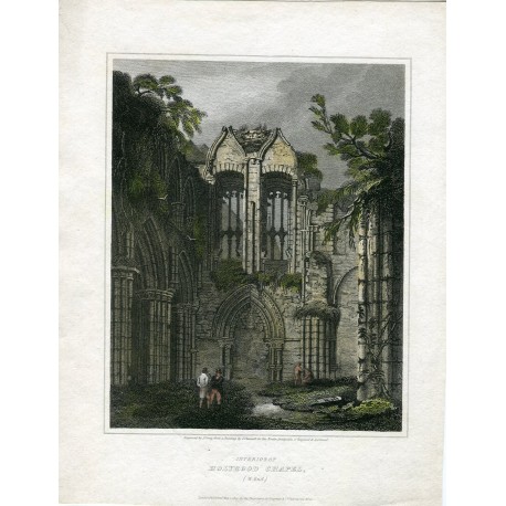 Holyrood Chapel, grabada por J.Greig. Dibujó: L. Clennell