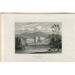 Escocia. Grabado The Haining. Selkirkshire