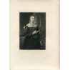 Portrait of a Lady engraved by Adolphe Lalauze, 1876, after a work by Bronzino