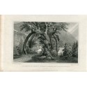 Escocia. An arbour in Regent Murray' s Garden grabado en 1830 por S. Lacey