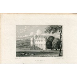 Escocia. Monzie. Perthshire. Grabado por J.B. Allen