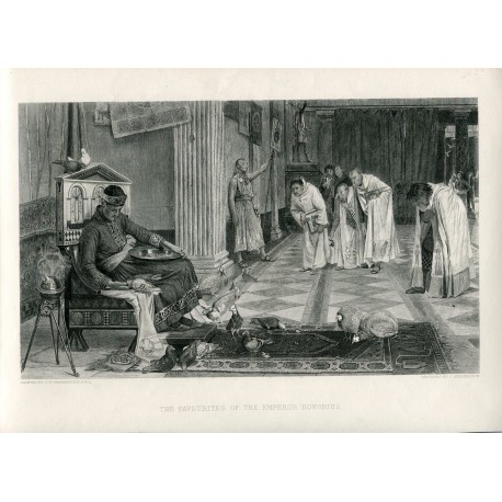 The favourites of the emperor Honorius grabado por J. Stephenson