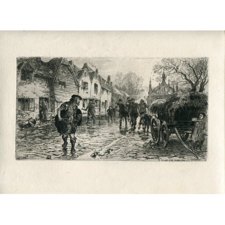 The Chevaliers Army grabado por William B. Hole en 1880