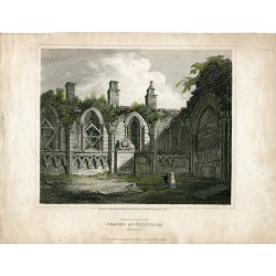 Interior of the Chapel of Holyrood grabado por J. Greig en 1815