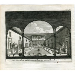 Granada. Palacio y baños de los antiguos Reyes Moros. Van der Aa, 1707