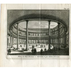 Granada.Patio del Palacio de los Reyes Cretienses. Van der Aa, 1707