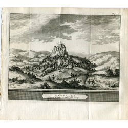 Cadiz. Hardales. Grabado Pieter van der Aa, 1707