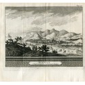 Cádiz. Vista de Bornes, camino de Jerez y camino de Málaga. Van der Aa, 1707