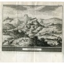 Málaga. Zahara , montañas de Ronda. Grabado por Pieter Van der Aa, 1707.