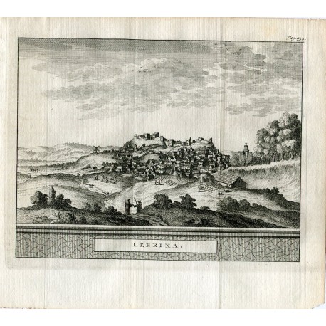 Sevilla. Lebrixa. Grabado por Pieter Van der Aa, 1707.