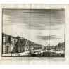 Sevilla. Vista del Monasterio y de la plaza de San Francisco.  Van der Aa. 1707