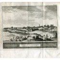 Jerez de la Frontera - Grabado antiguo acero grabado antiguo - Pieter Van der Aa (Álvarez de Colmenar), 1707