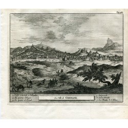 La villa de Granada. Grabado por Pieter van der Aa en 1707