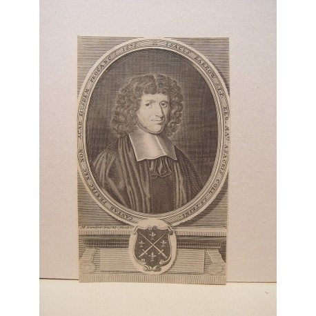 «Isacus Barrow S.T.P. Reg.»  Grabado por Michael Vander Gucht(1676)