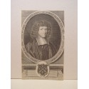 "Isacus Barrow STP Reg." Gravure de Michael Vander Gucht (1676)