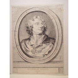 Melchior de Polignac, Cardinal' Grabado por L.A. De la Live.