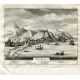 Plano de Malaga. Grabado por Pieter van der Aa en 1707