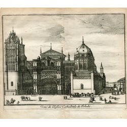 Vue de l'Eglise Cathedrale de Toledo, grabado por Pieter van der Aa.