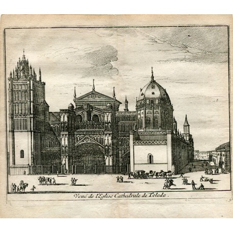 Vue de l'Eglise Cathedrale de Toledo, grabado por Pieter van der Aa.
