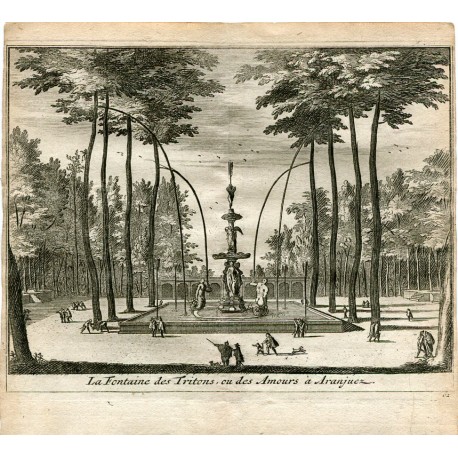 La Fontaine des Tritons ou des Amours á Aranjuez por Van der Aa