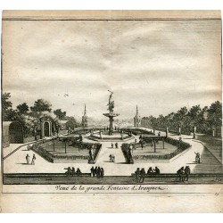 Vue de la grande fontaine d'Aranjuez grabado por Van der Aa