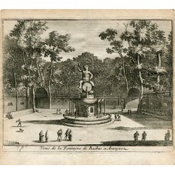 Vue de la fontaine de Bachus á Aranjuez grabado por Pieter Van der Aa
