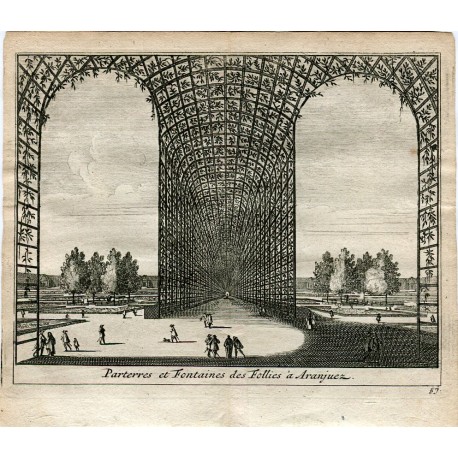 Parterres et Fontaines des Follies á Aranjuez por Van der Aa