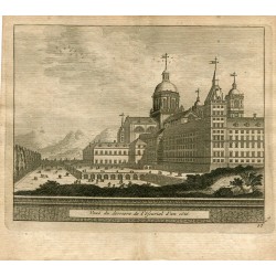 Veue du derriere de l'Escorial d'un côte grabado por Pierre Van der Aa