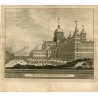 Veue du derrière de l'Escorial d'un côte gravée par Pierre Van der Aa