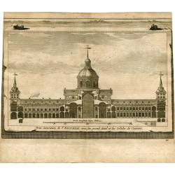Veue interieure de l'Escorial avec son grand Autel et les Cellules du Couvent por Van der Aa