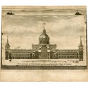 Veue interieure de l'Escorial avec son grand Autel et les Cellules du Couvent por Van der Aa