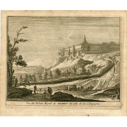 Vue du Palais Royal de Madrid du cóte de la Campagne por Pieter Van der Aa.