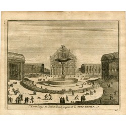 L'Hermitage de Saint Paul joignant le Buen Retiro por Pieter van der Aa