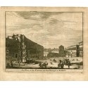 La place et la Fontaine de San Domingo á Madrid por Pieter van der Aa