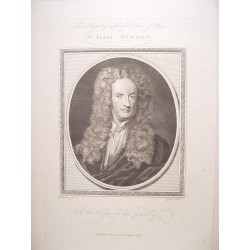 Sr. Isaac Newton' Engraved by Goldar (Oxford,1729-Londres,1795), siguiendo obra de Godfrieid. Kneller.(1646-1723)