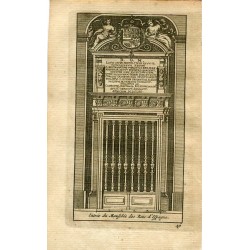 Entrée du Mausolée des Rois d'Espagne grabado por Pieter van der Aa