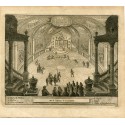 Vue de l'interieur du Pantheon. Grabado por Pieter Van der Aa