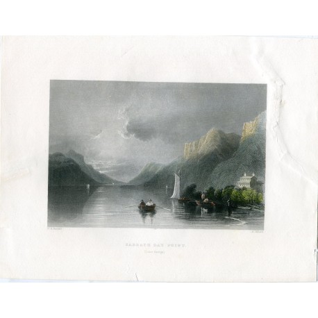 EEUUSabbath day point lake george grabado por H.Adlard