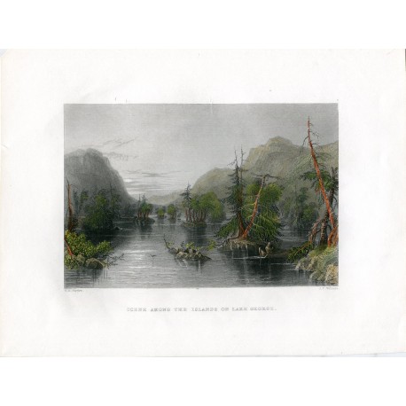 EEUU Scene among the Islands of Lake George grab. Por J.T. Willmore