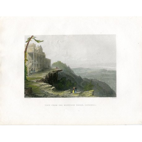 EEUU View from the mountain house, Catskill grab. Por R. Brandard.