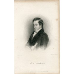 John Cam Hobhouse 1st. Baron Broughton  grbado por H. Hopwood