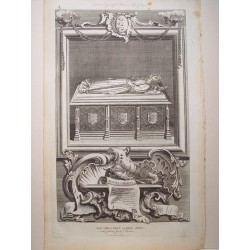 «The Monument of King John in the Cathedral of  Worcester».Dib. Gravelot. Grabó John Goldar (Oxford, 1729-Londres,1795)
