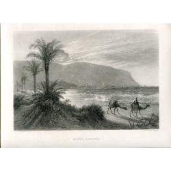 Israel. Monte Carmelo. Grabado por E. Brandard