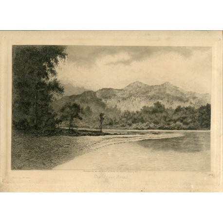 The siver Strand, 1890, grabadso por A. Morris