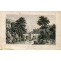 Angleterre. Saugh Bridge gravé par Edward Finden, a dessiné W. Westall